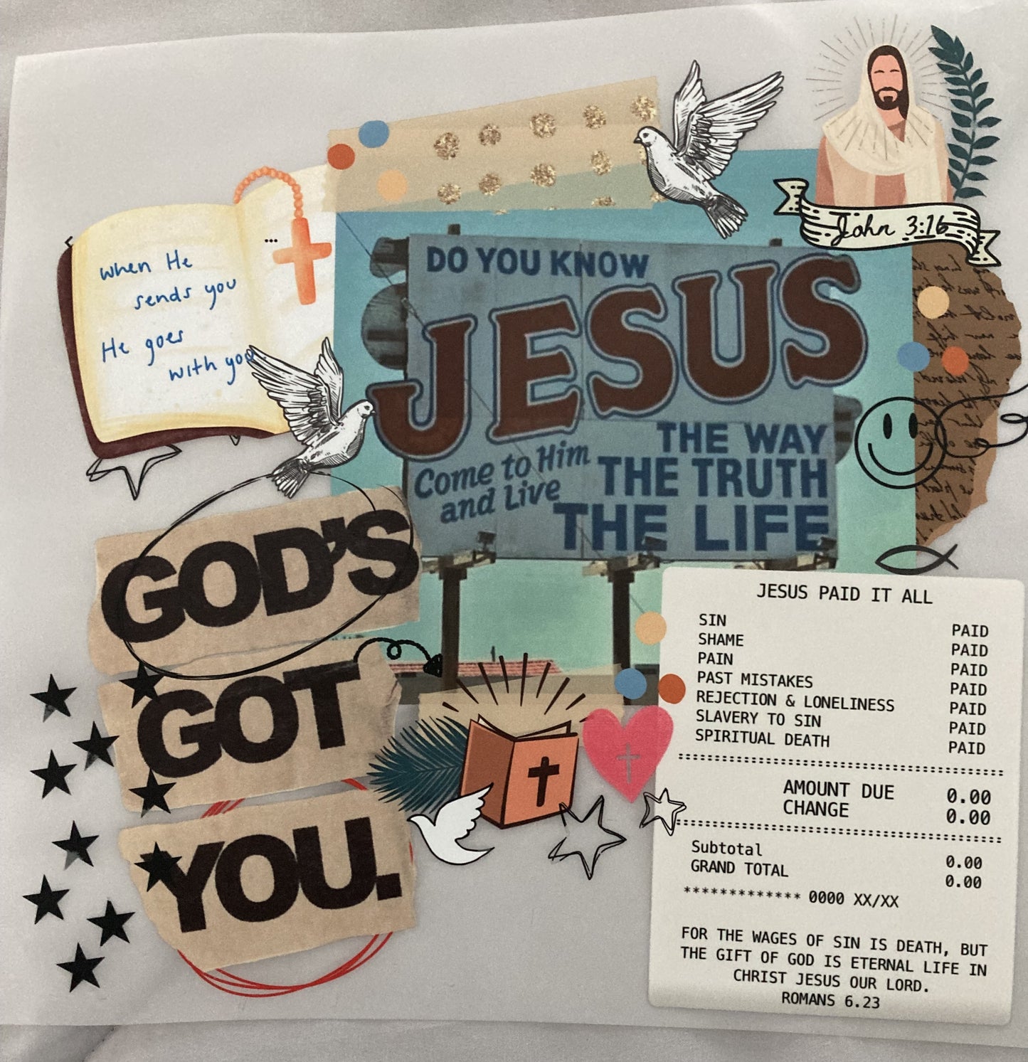 JESUS Gods Got You- DTF Transfer